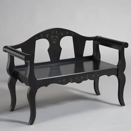 Bench with Cabriole Legs